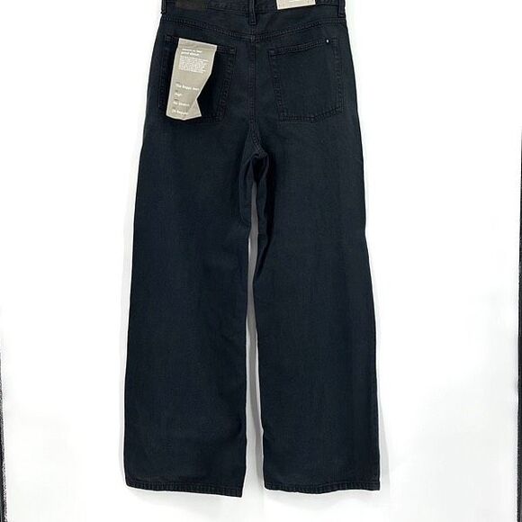 NWT Everlane Black Ink Wash Wide Leg Flared The Baggy Jeans 28 - Picture 4 of 15